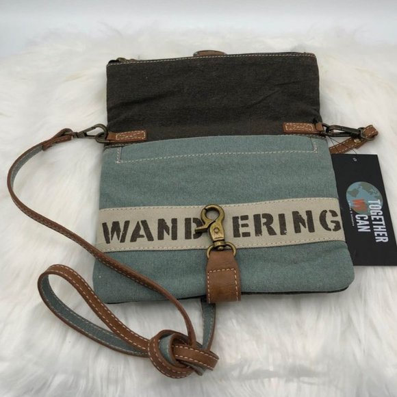 New Mona B Escape The Ordinary Up Fold-Over Crossbody - Sky Blue - Picture 5 of 10